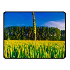 Different Grain Growth Field Two Sides Fleece Blanket (small) by Ravend