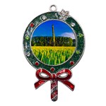 Different Grain Growth Field Metal X Mas Lollipop with Crystal Ornament Front