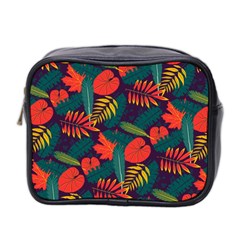 Leaves Pattern Seamless Mini Toiletries Bag (two Sides) by Ravend