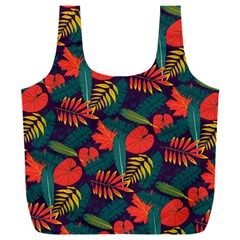 Leaves Pattern Seamless Full Print Recycle Bag (xxl) by Ravend