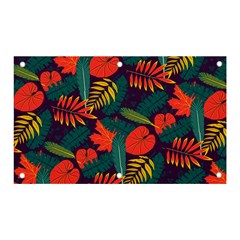 Leaves Pattern Seamless Banner And Sign 5  X 3  by Ravend