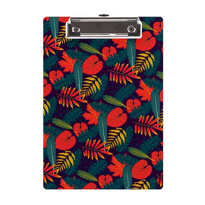 Leaves Pattern Seamless A5 Acrylic Clipboard