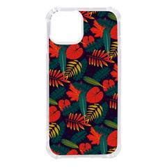 Leaves Pattern Seamless Iphone 14 Tpu Uv Print Case