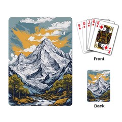 Nature Mountains Landscape Forest Playing Cards Single Design (rectangle) by Ravend