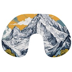 Nature Mountains Landscape Forest Travel Neck Pillow by Ravend