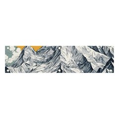 Nature Mountains Landscape Forest Banner And Sign 4  X 1  by Ravend