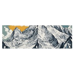 Nature Mountains Landscape Forest Banner And Sign 6  X 2  by Ravend