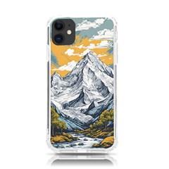 Nature Mountains Landscape Forest Iphone 11 Tpu Uv Print Case by Ravend