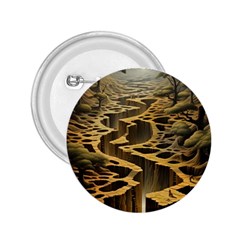 Landscape Mountains Forest Trees Nature 2 25  Buttons by Ravend