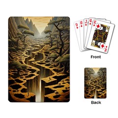 Landscape Mountains Forest Trees Nature Playing Cards Single Design (rectangle) by Ravend