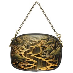 Landscape Mountains Forest Trees Nature Chain Purse (two Sides) by Ravend