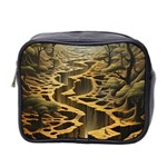 Landscape Mountains Forest Trees Nature Mini Toiletries Bag (Two Sides) Front