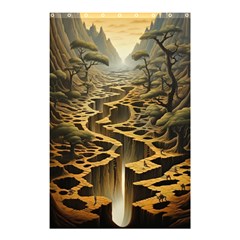 Landscape Mountains Forest Trees Nature Shower Curtain 48  X 72  (small)  by Ravend