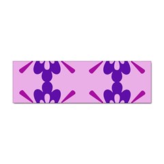 Pink And Purple Flowers Pattern Sticker (bumper) by shoopshirt