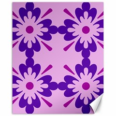 Pink And Purple Flowers Pattern Canvas 16  X 20  by shoopshirt