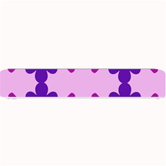 Pink And Purple Flowers Pattern Small Bar Mat by shoopshirt