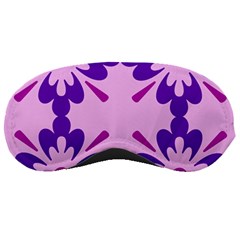 Pink And Purple Flowers Pattern Sleep Mask