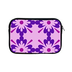 Pink And Purple Flowers Pattern Apple Ipad Mini Zipper Cases by shoopshirt