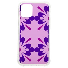 Pink And Purple Flowers Pattern Iphone 12 Mini Tpu Uv Print Case	 by shoopshirt