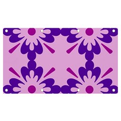 Pink And Purple Flowers Pattern Banner And Sign 7  X 4  by shoopshirt