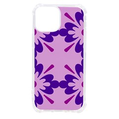 Pink And Purple Flowers Pattern Iphone 13 Mini Tpu Uv Print Case by shoopshirt