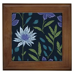 Abstract Floral- Ultra-stead Pantone Fabric Framed Tile by shoopshirt