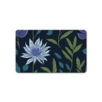 Abstract Floral- Ultra-stead Pantone Fabric Magnet (Name Card) Front