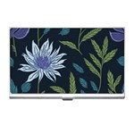 Abstract Floral- Ultra-stead Pantone Fabric Business Card Holder Front