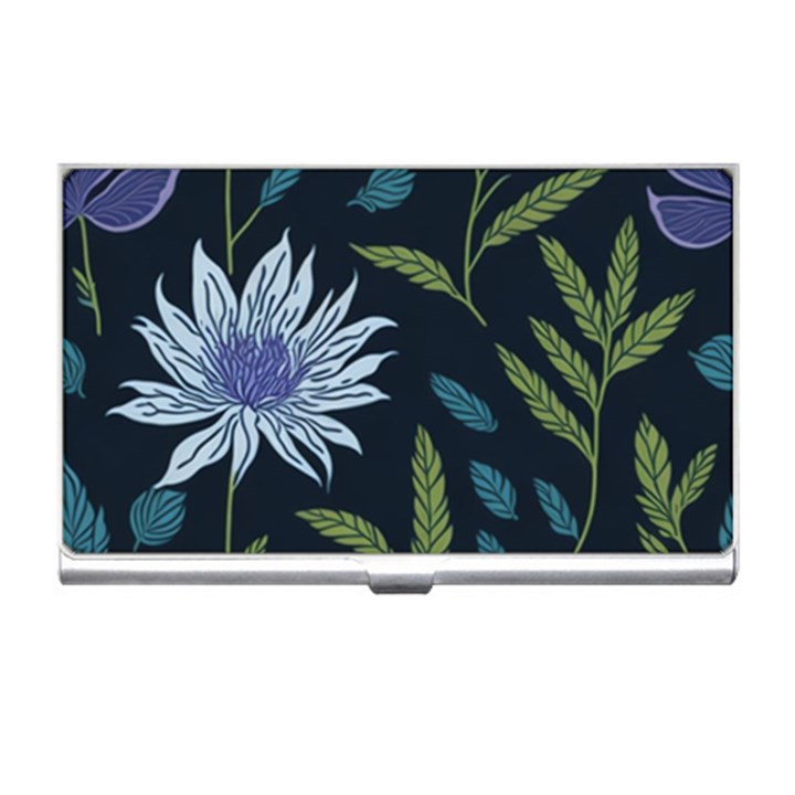 Abstract Floral- Ultra-stead Pantone Fabric Business Card Holder