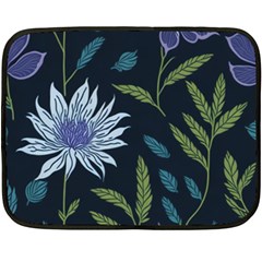 Abstract Floral- Ultra-stead Pantone Fabric Fleece Blanket (mini)