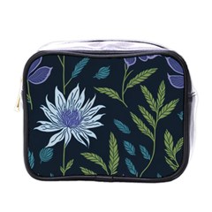 Abstract Floral- Ultra-stead Pantone Fabric Mini Toiletries Bag (one Side) by shoopshirt