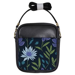 Abstract Floral- Ultra-stead Pantone Fabric Girls Sling Bag by shoopshirt