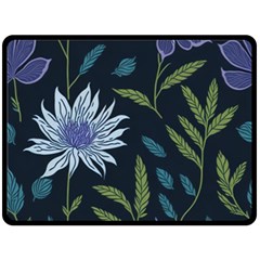 Abstract Floral- Ultra-stead Pantone Fabric Fleece Blanket (large) by shoopshirt