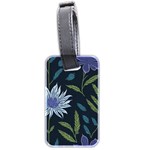 Abstract Floral- Ultra-stead Pantone Fabric Luggage Tag (two sides) Front