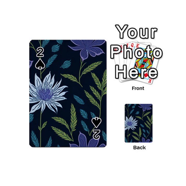 Abstract Floral- Ultra-stead Pantone Fabric Playing Cards 54 Designs (Mini)