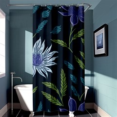 Abstract Floral- Ultra-stead Pantone Fabric Shower Curtain 36  X 72  (stall)  by shoopshirt