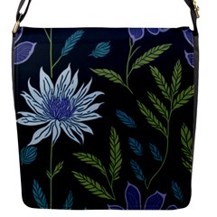 Abstract Floral- Ultra-stead Pantone Fabric Flap Closure Messenger Bag (s) by shoopshirt