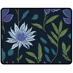 Abstract Floral- Ultra-stead Pantone Fabric Two Sides Fleece Blanket (medium) by shoopshirt