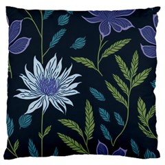 Abstract Floral- Ultra-stead Pantone Fabric Standard Premium Plush Fleece Cushion Case (two Sides) by shoopshirt