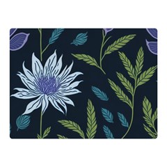 Abstract Floral- Ultra-stead Pantone Fabric Two Sides Premium Plush Fleece Blanket (mini) by shoopshirt