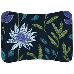 Abstract Floral- Ultra-stead Pantone Fabric Velour Seat Head Rest Cushion by shoopshirt