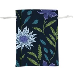 Abstract Floral- Ultra-stead Pantone Fabric Lightweight Drawstring Pouch (xl)