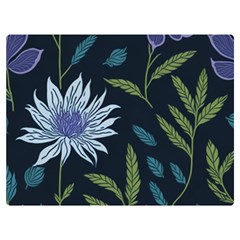 Abstract Floral- Ultra-stead Pantone Fabric Two Sides Premium Plush Fleece Blanket (extra Small) by shoopshirt