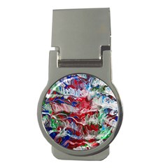 Abstract Waves Money Clips (round)  by kaleidomarblingart