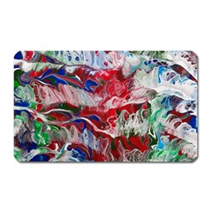 Abstract Waves Magnet (rectangular) by kaleidomarblingart