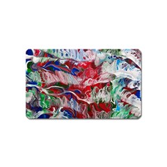 Abstract Waves Magnet (name Card) by kaleidomarblingart