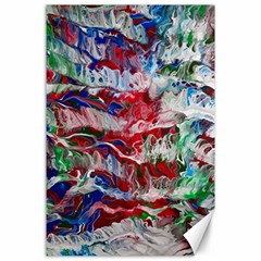 Abstract Waves Canvas 24  X 36  by kaleidomarblingart