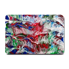 Abstract Waves Small Doormat by kaleidomarblingart