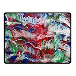 Abstract waves Two Sides Fleece Blanket (Small) 45 x34  Blanket Front