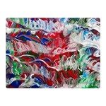 Abstract waves Two Sides Premium Plush Fleece Blanket (Mini) 35 x27  Blanket Back